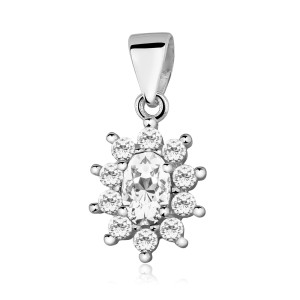 Pandantiv argint cu pietre DiAmanti Z0405CR_W-DIA (Argint 925‰ 1,4 g.)